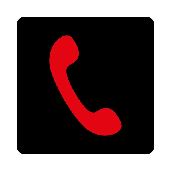 Teléfono intensivo intensivo rojo y negro colores botón redondeado —  Fotos de Stock