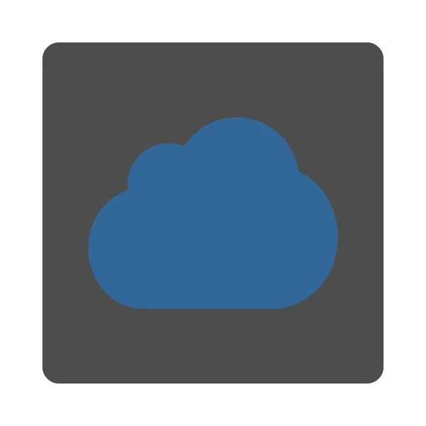Nube plana de cobalto y colores grises botón redondeado — Foto de Stock