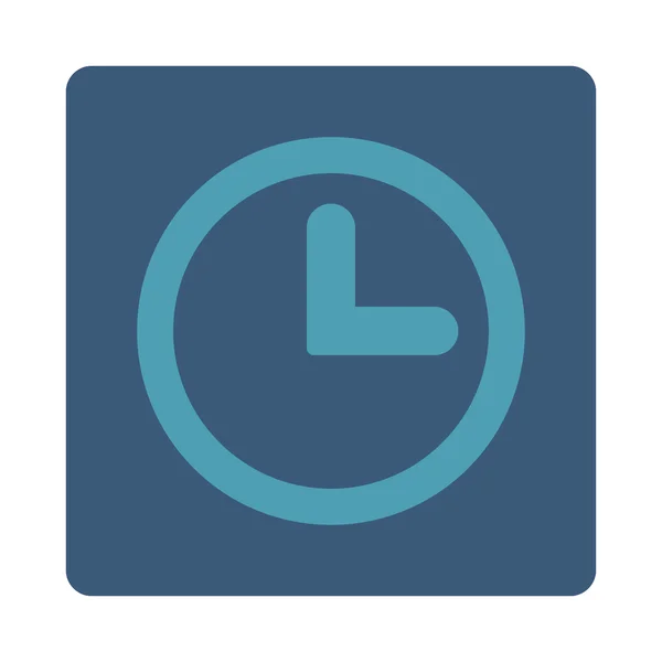 Horloge plat cyan et bleu boutons arrondis — Photo