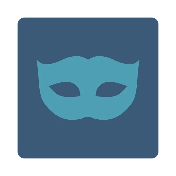 Privacy Mask flat cyan and blue colors rounded button — Stock Photo, Image