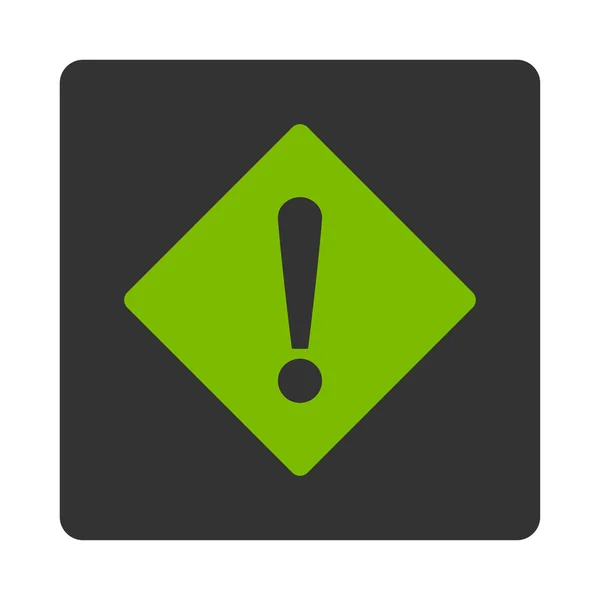Error plano eco verde y gris colores botón redondeado — Foto de Stock