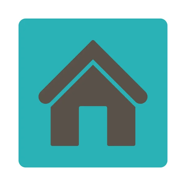 Домашня плоска сіра і блакитна кнопка — стокове фото