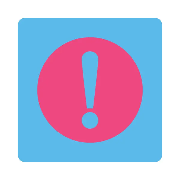 Problem flat pink and blue colors rounded button — Stock Photo, Image