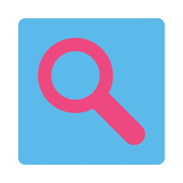 Suche flache rosa und blaue Farben abgerundeter Knopf — Stockfoto