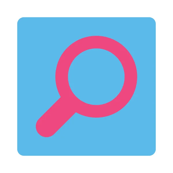 Ver planos de color rosa y azul botón redondeado — Foto de Stock