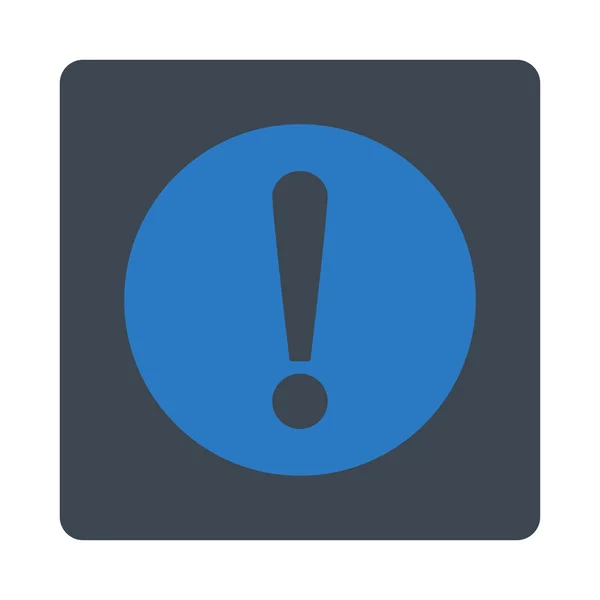 Problem flat smooth blue colors rounded button — Stock Photo, Image