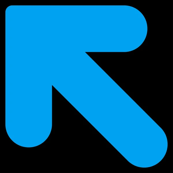 Arrow Up Left flat blue color icon — Stock Photo, Image