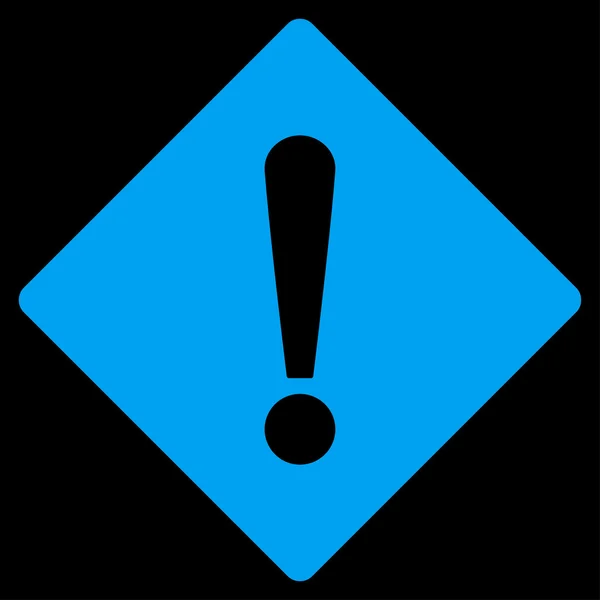 Ícone de cor azul plano de erro — Fotografia de Stock