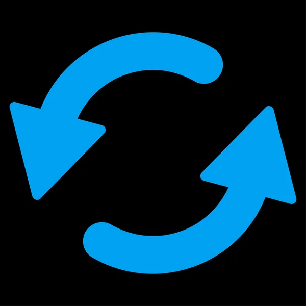 Refresh Ccw pictograma de culoare albastru plat — Fotografie, imagine de stoc