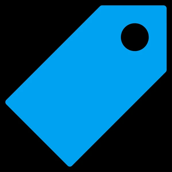 Tag flat blue color icon — Stock Photo, Image