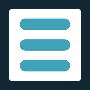 Yığın yuvarlak düz mavi ve beyaz renkler düğmesi