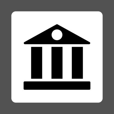 Banka düz siyah beyaz yuvarlak renkler düğmesi