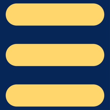 Yığın düz sarı renk simgesi