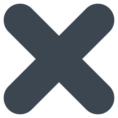 Düz düz mavi renk simgesini iptal