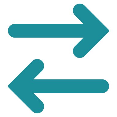 Yatay düz yumuşak mavi renk simgesi ters çevir