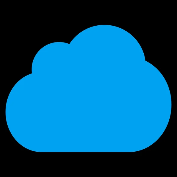 Nube plana icono de color azul — Vector de stock