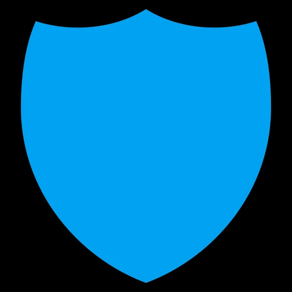 Escudo plano icono de color azul — Archivo Imágenes Vectoriales