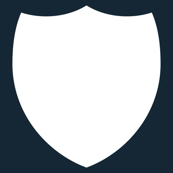Shield flat white color icon — Stock Vector