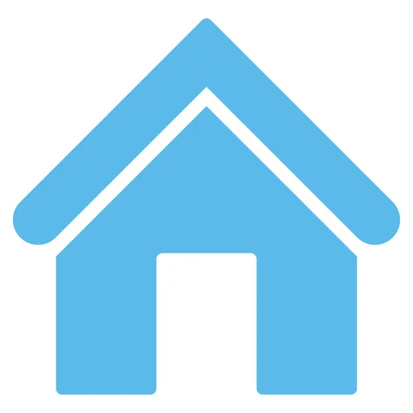 Home flache blaue Farbe Symbol — Stockvektor