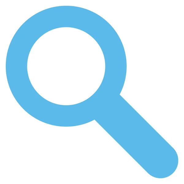 Keresés lakás kék színű ikon — Stock Vector