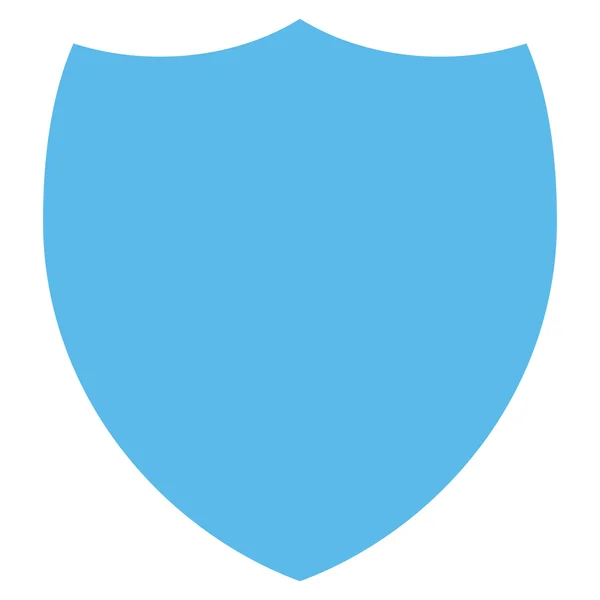 Scudo piatto icona di colore blu — Vettoriale Stock