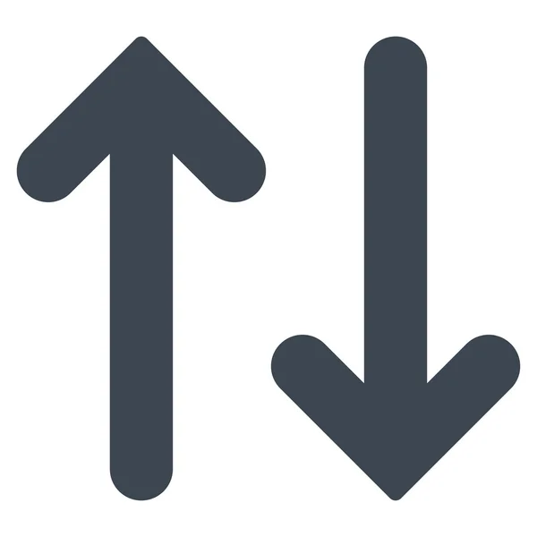 Flip verticale vlakke gladde blauwe kleur icon — Stockvector
