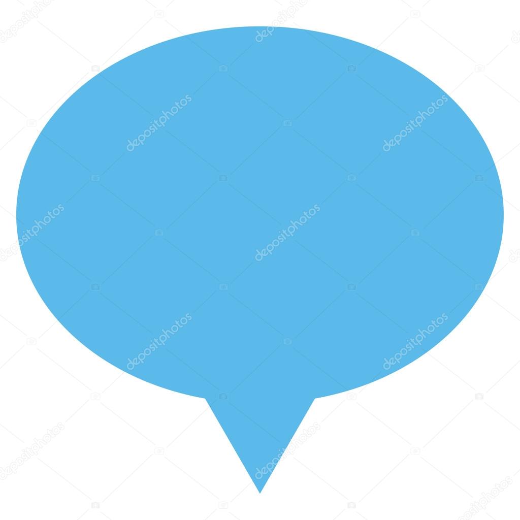 Banner flat blue color icon