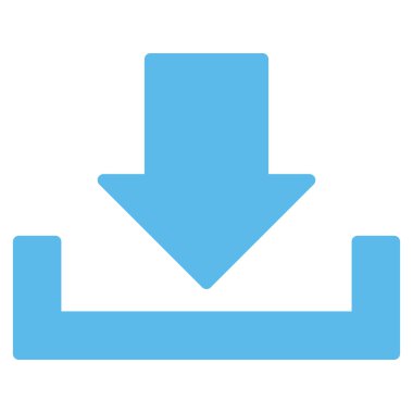 Download düz mavi renk simgesi