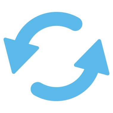 CCW düz mavi renk simgesi Yenile