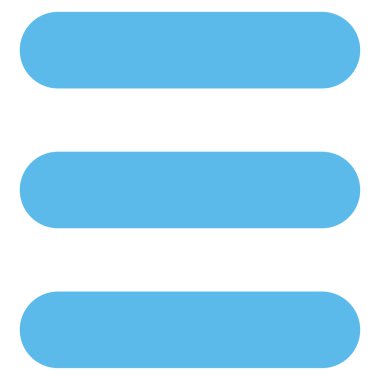 Yığın düz mavi renk simgesi