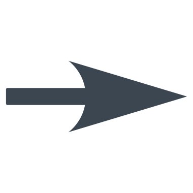 Ok ekseni X düz düz mavi renk simgesi