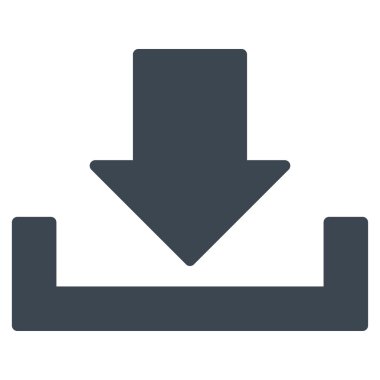 Düz düz mavi renkli simge indir