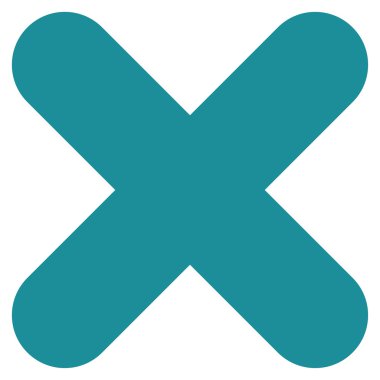 İptal düz yumuşak mavi renk simgesi