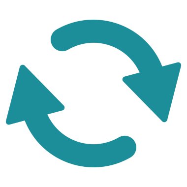 Düz yumuşak mavi renk simgesi Yenile