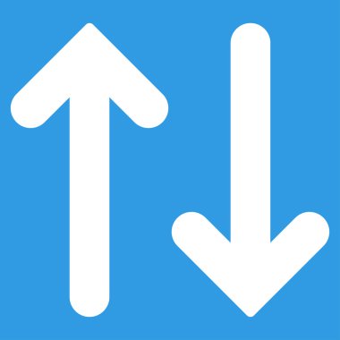 Dikey düz beyaz renk simgesi ters çevir