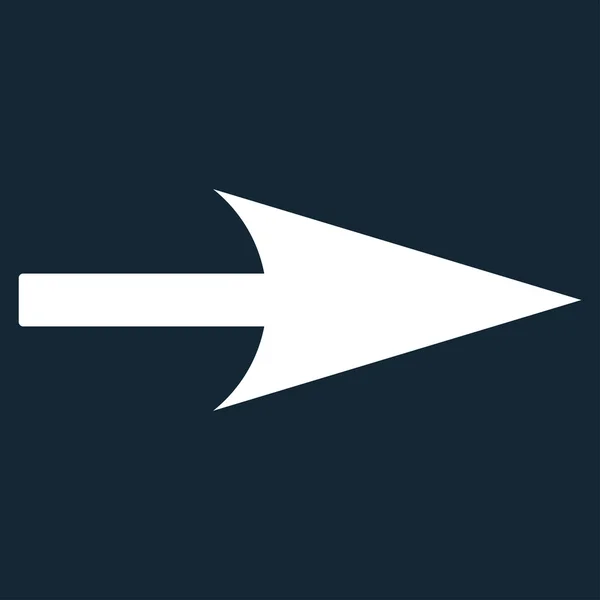 Flecha Axis X icono de color blanco plano —  Fotos de Stock