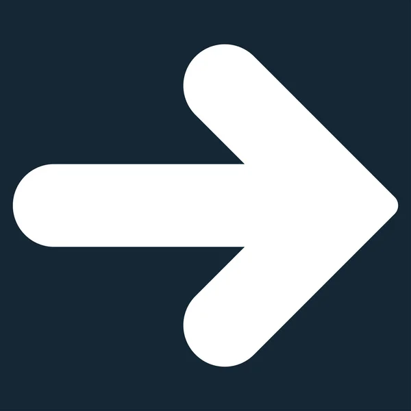 Arrow Right flat white color icon — Stock Photo, Image