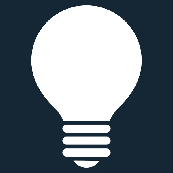 Електрична лампа плоского білого кольору значок — стокове фото