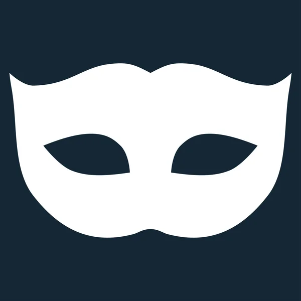 Privacy Mask flat white color icon — Stock Photo, Image