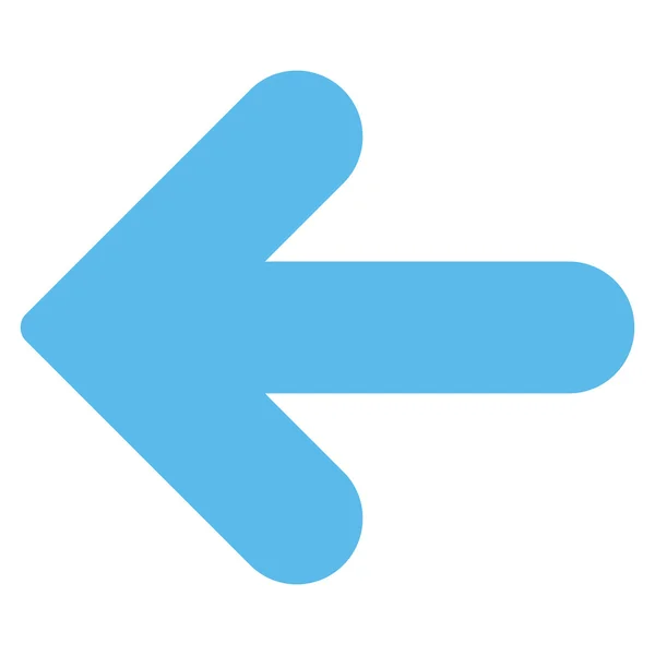 Arrow Left flat blue color icon — Stock Photo, Image