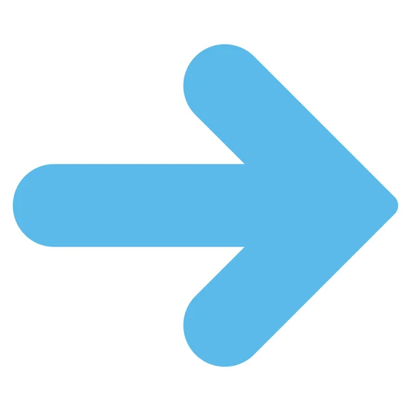 Arrow Right flat blue color icon — Stock Photo, Image