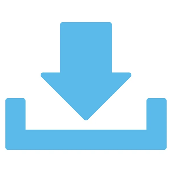 Download flat blue color icon — Stock Photo, Image