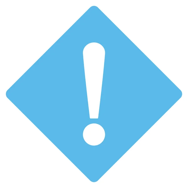 Error flat blue color icon — Stock Photo, Image