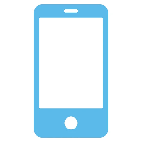 Ícone de cor azul plana Smartphone — Fotografia de Stock