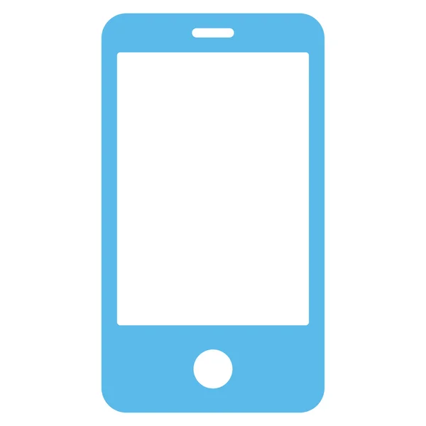 Smartphone platte blauwe kleur pictogram stockvector door ...