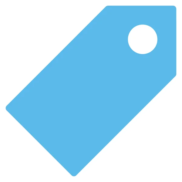 Tag plana ícone de cor azul — Fotografia de Stock