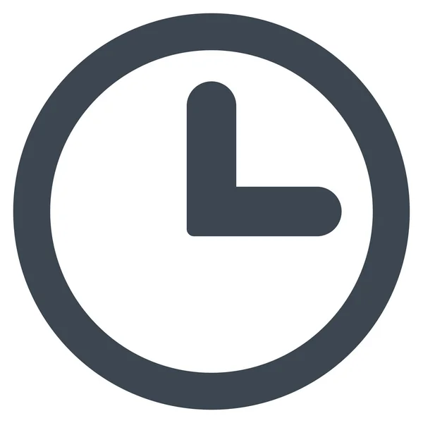 Clock flat smooth blue color icon — Stock Photo, Image