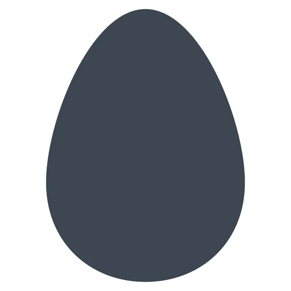 Uovo piatto liscio icona di colore blu — Foto Stock