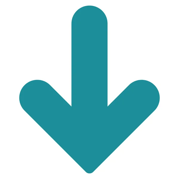 Arrow Down flat soft blue color icon — Stock Photo, Image