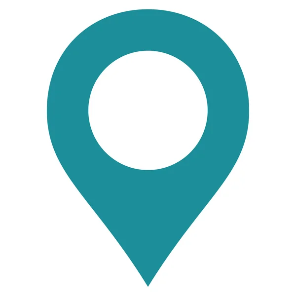 Mapa Marcador plano azul suave icono de color —  Fotos de Stock